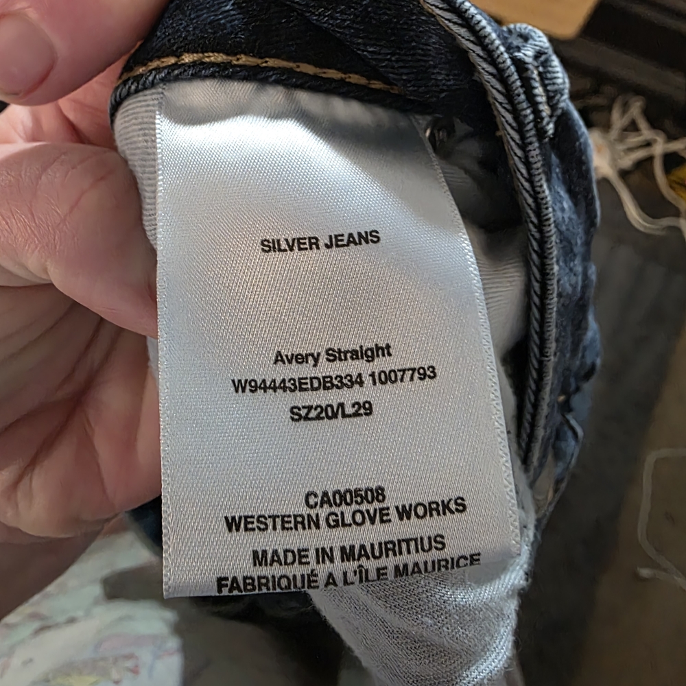 Silver Jeans Dark Blue Straight Jeans - Picture 5 of 7